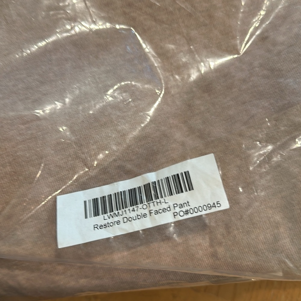 Lunya Restore Double Face Pima Cotton Pant in Large Ottium Tan - Picture 7 of 7